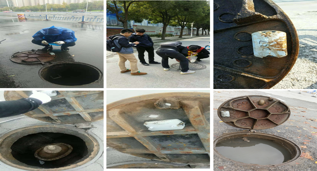 智能井盖监控器排查安装现场